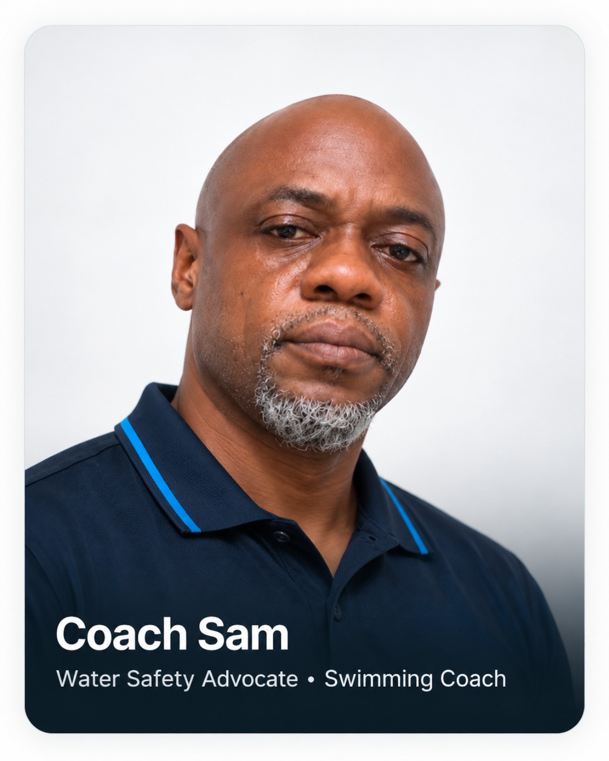 Olushola Samson Oyelakun (Coach Sam), swimming coach and water-safety advocate